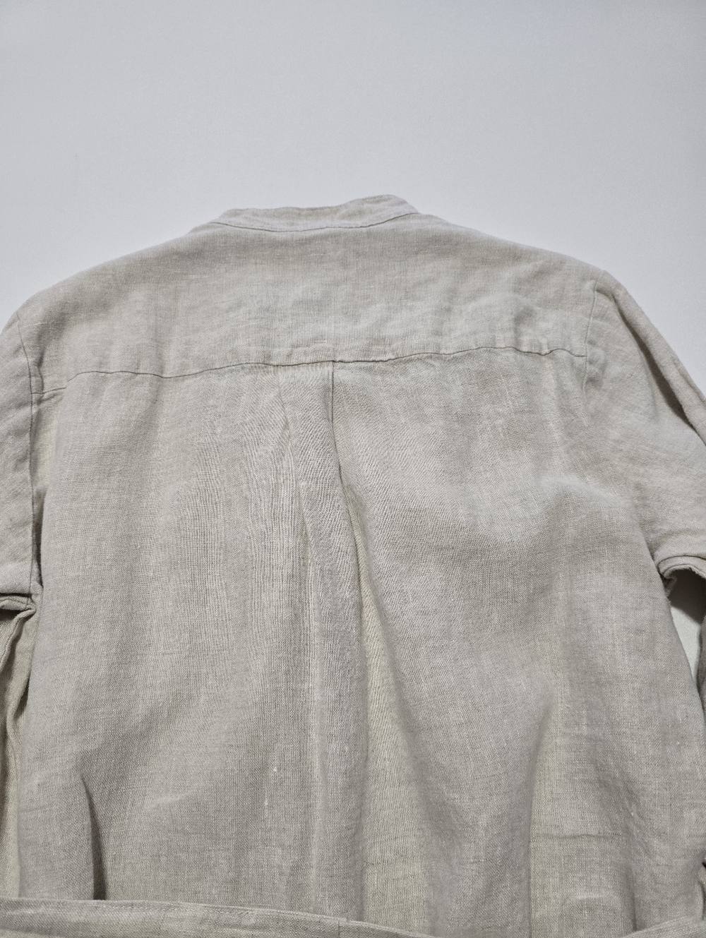 Fifteen Twenty Midi Length Shirtdress Long Sleeves Collar Linen Size S - Picture 11 of 13